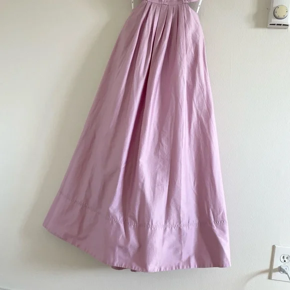 Aje Frequency Midi Dress Women’s Size 0 Cutout Cotton Pink - Picture 5 of 12